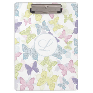 Pastel Butterflies Clipboard