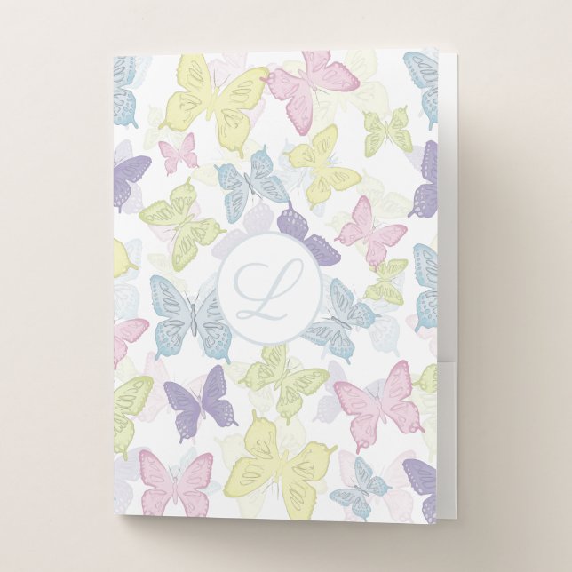 Pastel Butterflies Folders (Front)