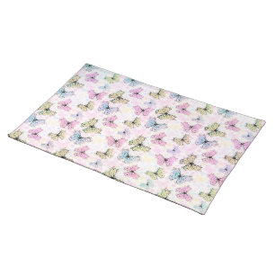 pastel butterflies placemat