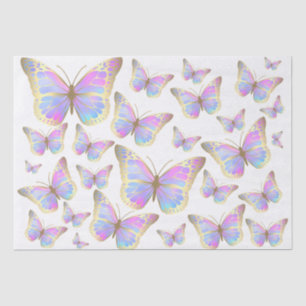 pastel butterflies tissue paper