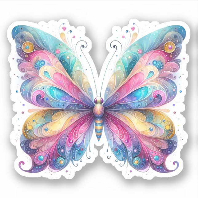 Pastel Butterfly Decal Stickers (Front)