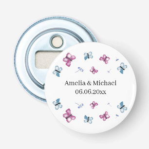 Pastel Butterfly Garden Wedding Favor Bottle Opener