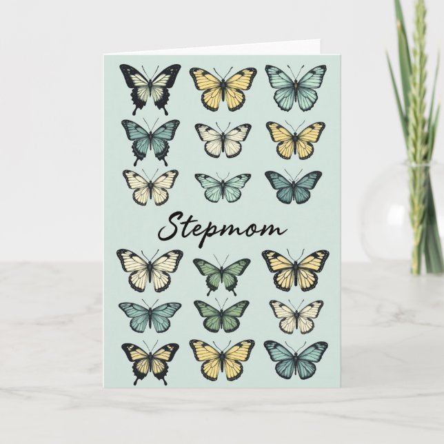Pastel Butterfly Mothers Card (Front)