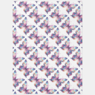 Pastel Butterfly Pattern Area Rug