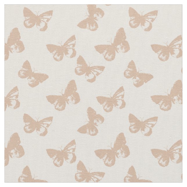 Pastel butterfly pattern fabric (Close Up)