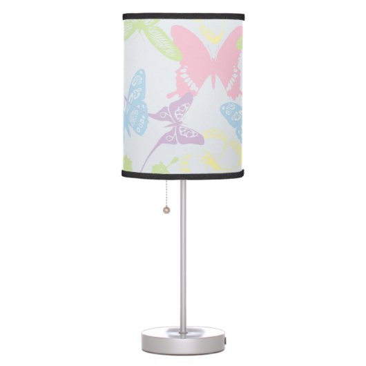 Pastel Butterfly Pattern Table Lamp (Right)