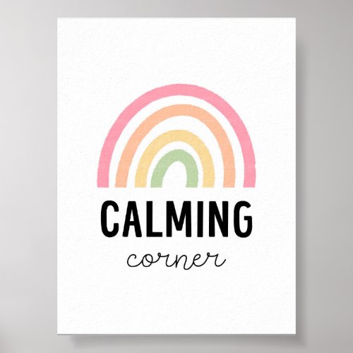 Pastel Calming Corner Poster