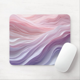 Pastel Calming Wave Pattern Mouse Pad