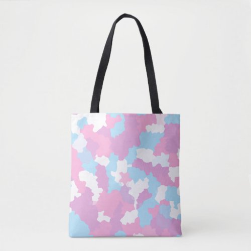 Pastel Camouflage Abstract Art Pattern  Tote Bag