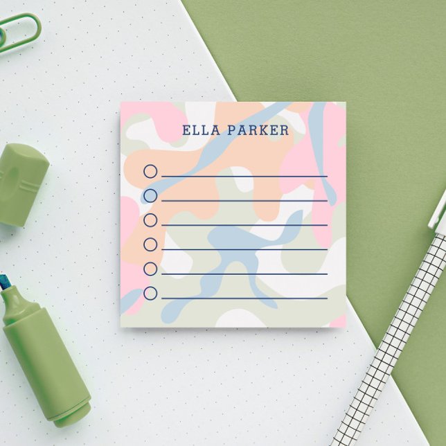 Pastel Camouflage To Do List Post-it Notes (Creator Uploaded)