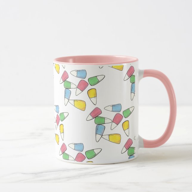 Pastel Candy Corn Easter Party Springtime Mug (Right)