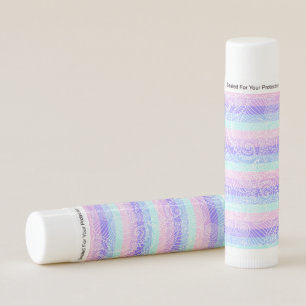 Pastel Candy Swirls Striped Soft Fantasy Pattern Lip Balm