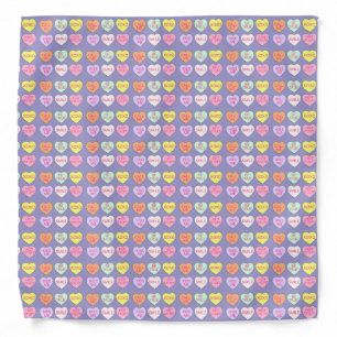 Pastel Candy Valentine's Day Conversation Hearts Bandana