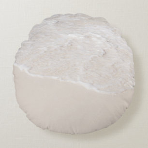 Pastel Caribbean Sea Tranquility 1 Round Pillow