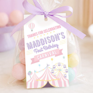Pastel Carnival Favor Tags