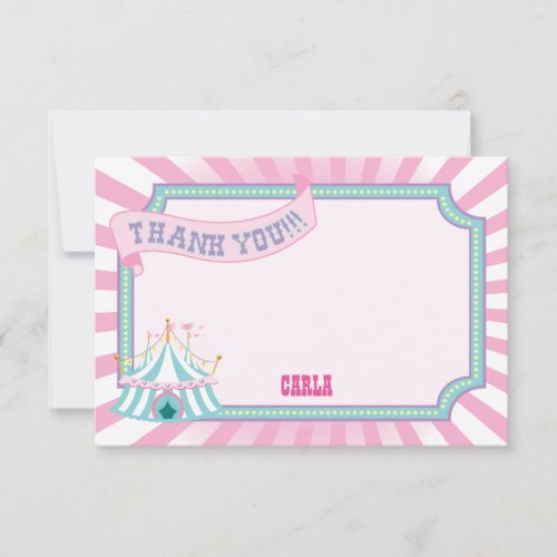 Pastel Carnival Thank You Cards