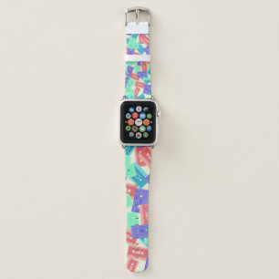 Pastel Cassette Tapes - 90s Aesthetic Music Apple Watch Band