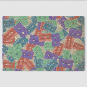 Pastel Cassette Tapes - 90s Aesthetic Music Fiber Doormat