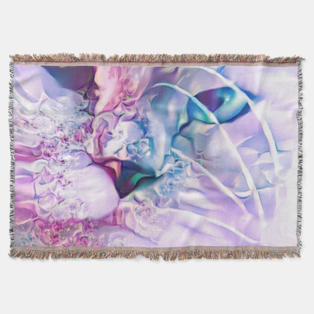 Pastel Cat Dreamscape  Throw Blanket (Front)