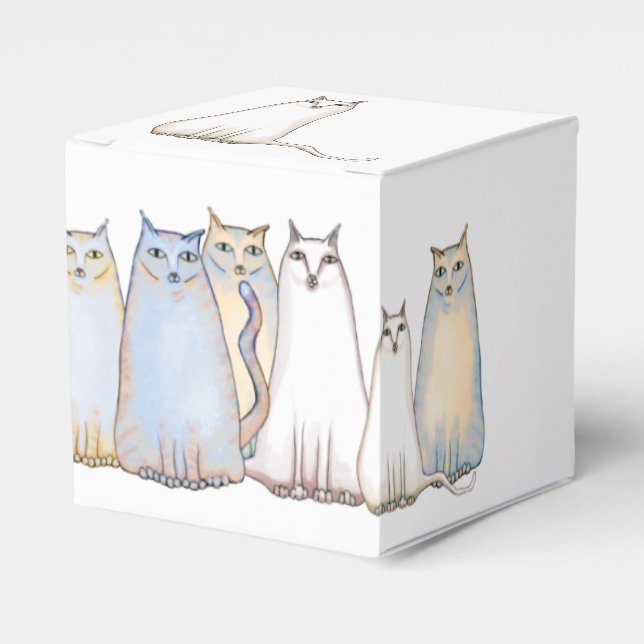 Pastel Cat Gift Box (Front Side)