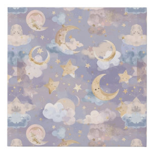 Pastel Celestial Nursery Wall Art   Watercolor