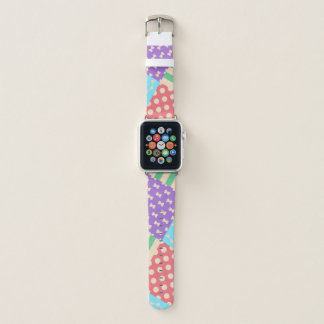 Pastel Checker Stripe Bow Polkadot Geometric Apple Watch Band