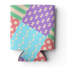 Pastel Checker Stripe Bow Polkadot Geometric