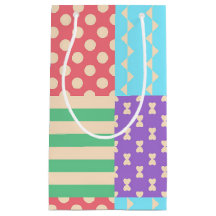 Pastel Checker Stripe Bow Polkadot Geometric