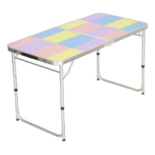 Pastel Checkers  Beer Pong Table