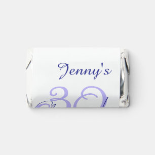 Pastel cheers 30th birthday purple elegant name da hershey's miniatures