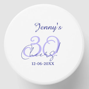 Pastel cheers 30th birthday purple elegant name da mini candle favors
