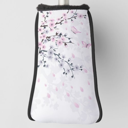 Pastel Cherry Blossom Landscape Golf Head Cover