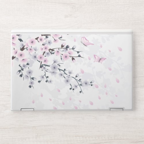 Pastel Cherry Blossom Landscape HP Laptop Skin
