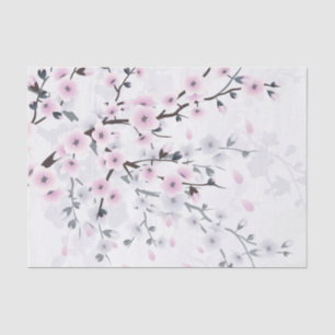 Pastel Cherry Blossom Landscape Tissue Paper
