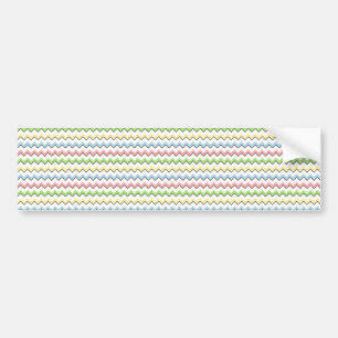 Pastel Chevron-Drop Shadow by Shirley Taylor Bumper Sticker