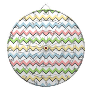 Pastel Chevron-Drop Shadow by Shirley Taylor Dart Board