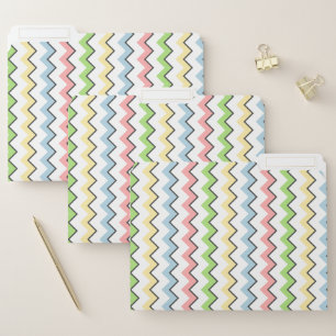 Pastel Chevron-Drop Shadow by Shirley Taylor File Folder