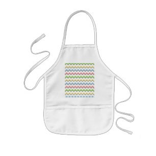 Pastel Chevron-Drop Shadow by Shirley Taylor Kids' Apron