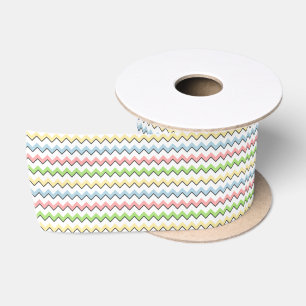 Pastel Chevron-Drop Shadow by Shirley Taylor Satin Ribbon