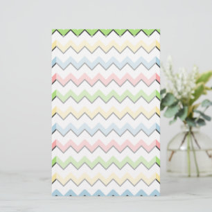 Pastel Chevron-Drop Shadow by Shirley Taylor Stationery