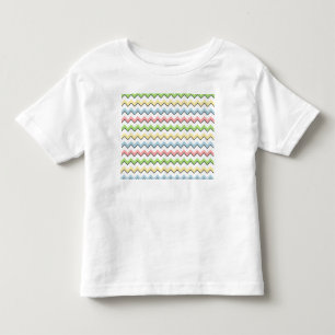 Pastel Chevron-Drop Shadow by Shirley Taylor Toddler T-shirt