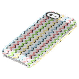 Pastel Chevron-Drop Shadow by Shirley Taylor Permafrost iPhone SE/5/5s Case