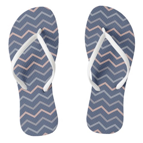 Pastel Chevron Flip Flops