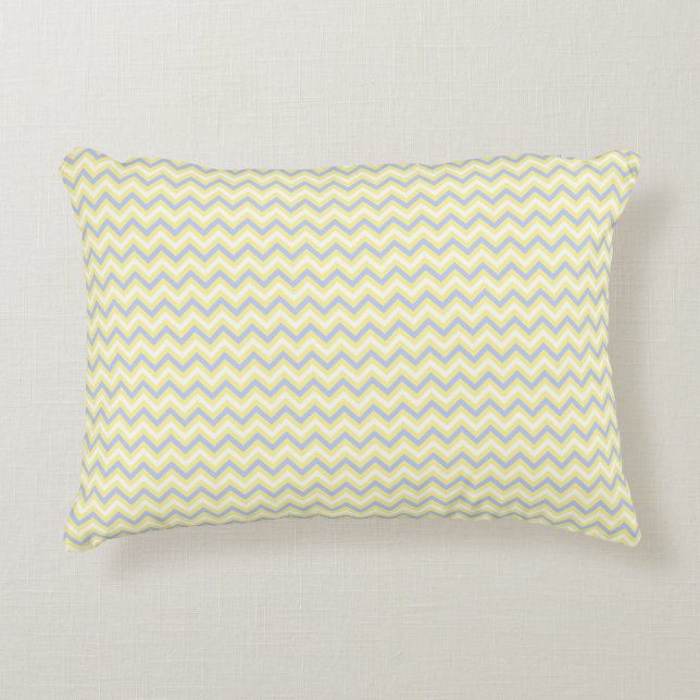 Pastel Chevron Pattern Accent Pillow (Front)