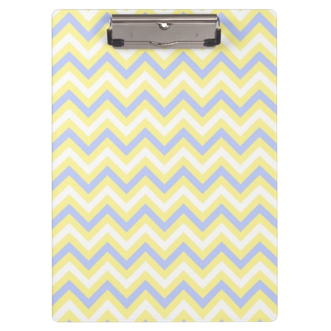 Pastel Chevron Pattern Clipboard (Front)
