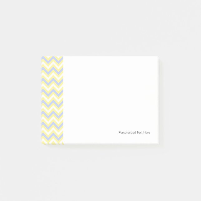 Pastel Chevron Pattern Post-it Notes (Front)