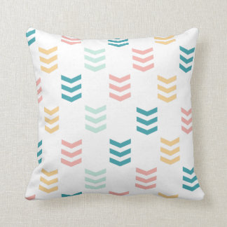 Pastel Chevron Pattern Throw Pillow
