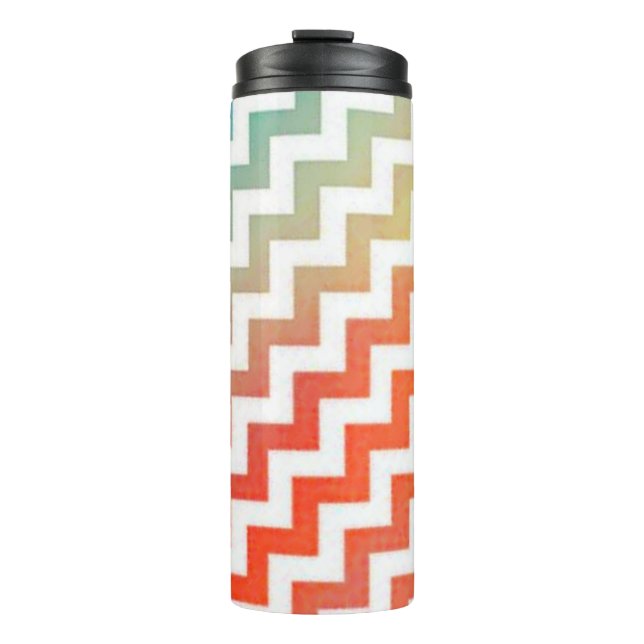 Pastel chevron thermal tumbler (Front)