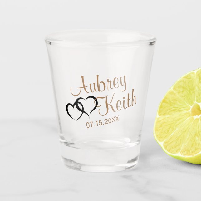 Pastel Chocolate Brown Shot Glass (Front)