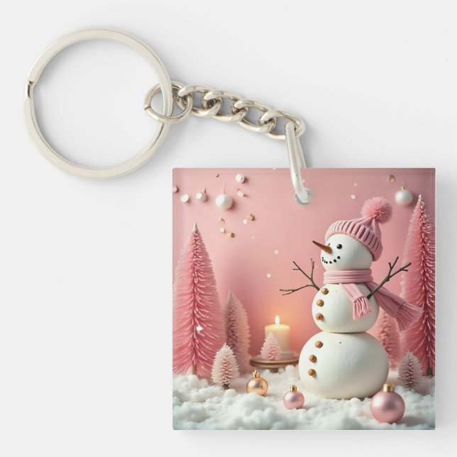 Pastel Christmas - Acrylic Keychain (Front)
